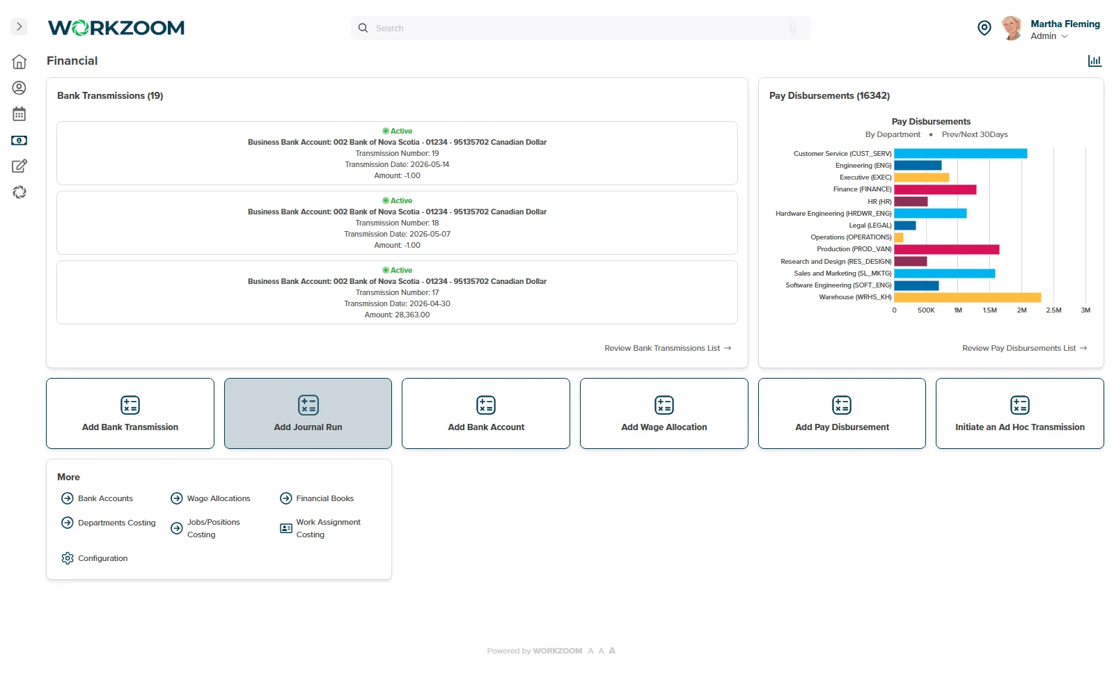 Workzoom compensation and benefits dashboard with multi-pay-code rules