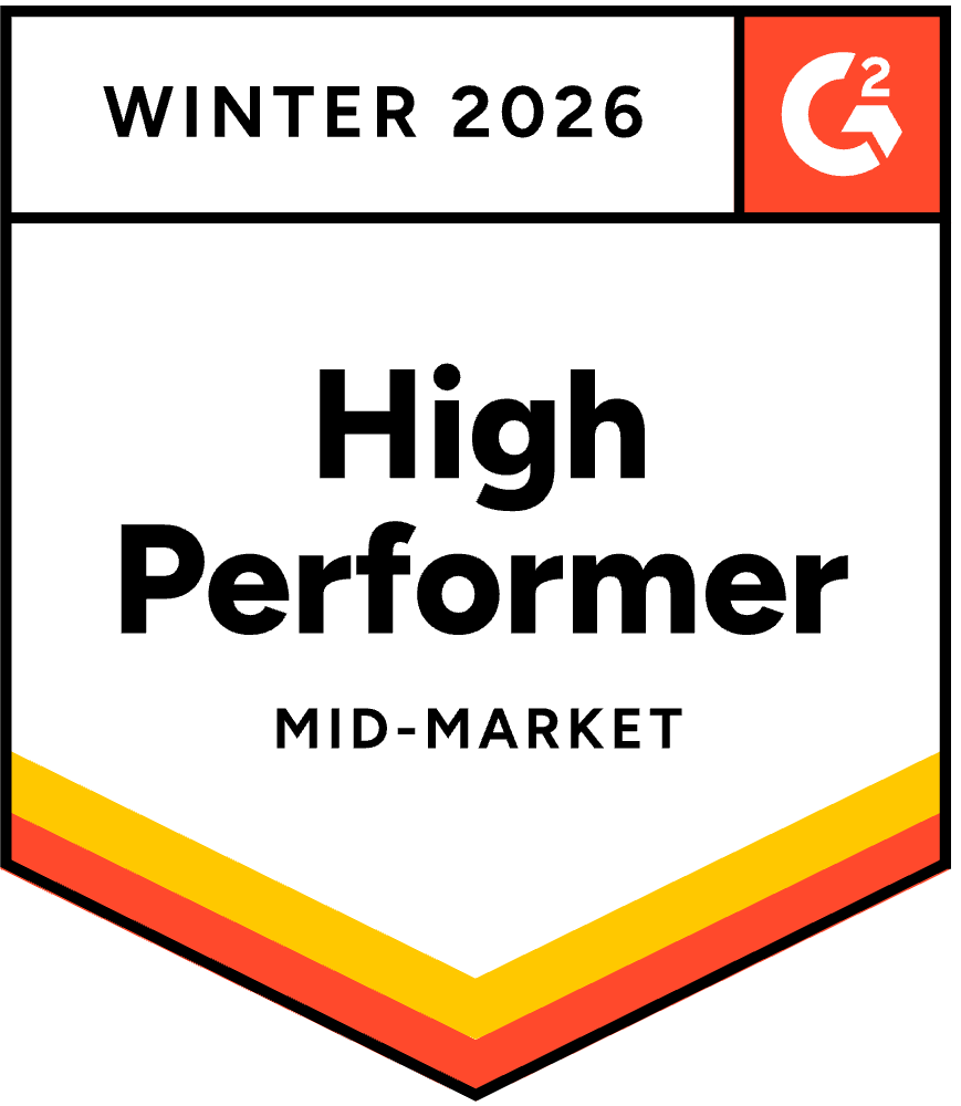 Workzoom G2 Payroll High Performer Mid-Market badge