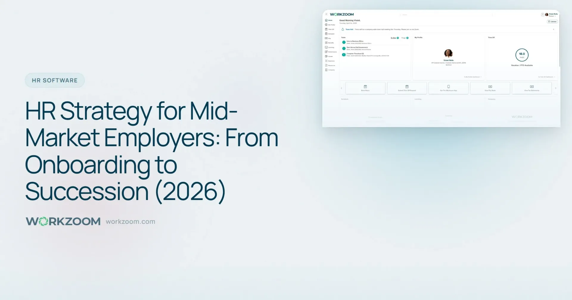 HR Strategy for Mid-Market Employers: From Onboarding to Succession (2026) - HR Software - Workzoom